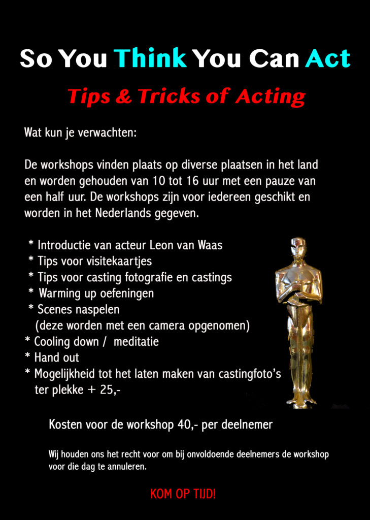 Ontdek je talent: Schitter op het podium met een inspirerende acteer workshop!
